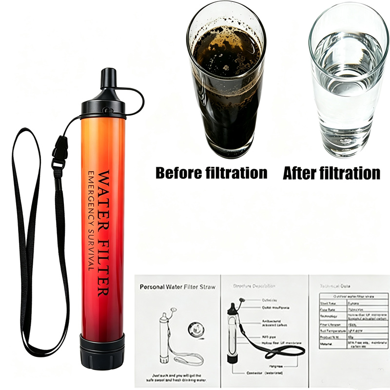 Water Purification Straw - Açık Hava Acil Durum Hayatta Kalma